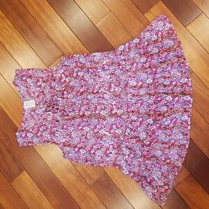 Women's size Medium floral tank top, pink lilies